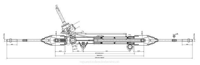 autopartes Republica Dominicana | FF8T2699 cremallera de dirección asistida 93732516 CHEVROLET