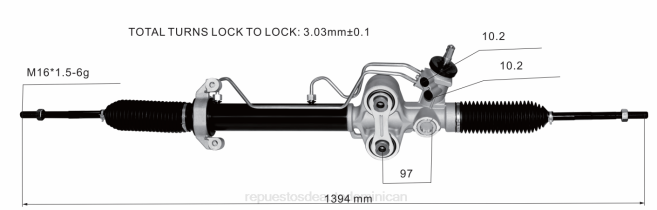 autopartes mayorista | FF8T2695 cremallera de dirección asistida 19330567 19133646 19207492 p15851001 CHEVROLET