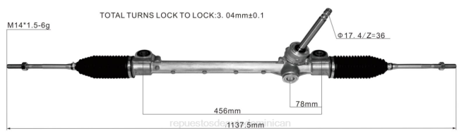 repuestos de automóviles | FF8T2812 cremallera de dirección asistida 45502-bz090 DAIHATSU