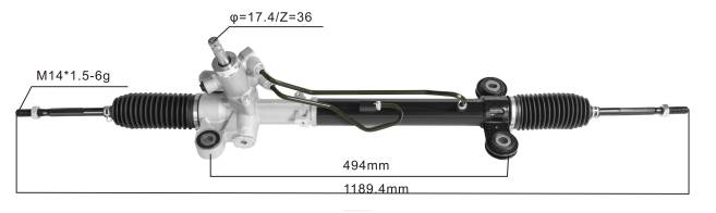 autopartes Republica Dominicana | FF8T2529 Cremallera de dirección asistida 53601-stk-a02 53601-stk-a04 HONDA