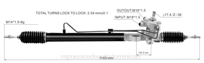 repuestos de automóviles | FF8T2532 cremallera de dirección asistida 53601-ta0-003 HONDA