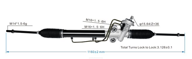 autopartes Republica Dominicana | FF8T2719 cremallera de dirección asistida 0k2kk-32-110 HYUNDAI/KIA