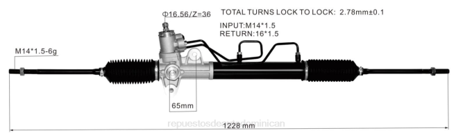 autopartes mayorista | FF8T2735 cremallera de dirección asistida 57700-22601 57700-2f100 577002f650 577002f101 57710-2f000 HYUNDAI/KIA