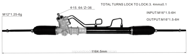 mayoristas de repuestos de auto | FF8T2734 cremallera de dirección asistida 57700-fd100 57700-fd101 57700fd201 0k30c32110 0k30b32110a HYUNDAI/KIA