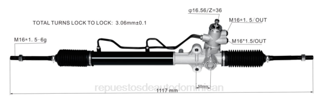 mayoristas de repuestos de auto | FF8T2774 cremallera de dirección asistida 57700-1f890 HYUNDAI/KIA