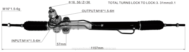 repuestos de motos honda Republica Dominicana | FF8T2768 cremallera de dirección asistida 57700-3j000 HYUNDAI/KIA