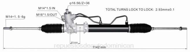 venta de repuestos motos mayorista | FF8T2767 cremallera de dirección asistida 57700-22600 HYUNDAI/KIA