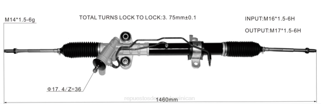 repuestos de auto Dominican | FF8T2611 cremallera de dirección asistida 8-98394876-4 ISUZU