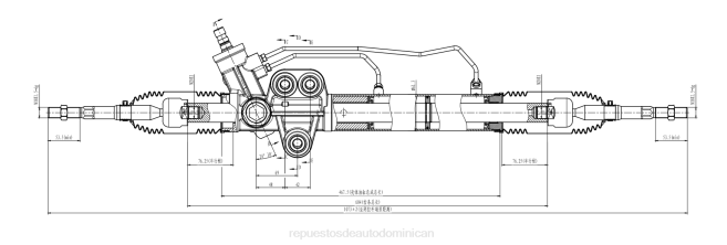 repuestos de autos | FF8T2613 cremallera de dirección asistida 8-97239781-2 ISUZU