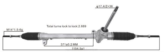 autopartes Santo Domingo | FF8T2630 cremallera de dirección asistida db2p32110b MAZDA