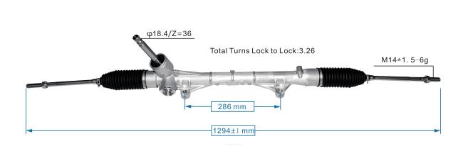 autopartes mayorista | FF8T2545 cremallera de dirección asistida 4410a769 MITSUBISHI