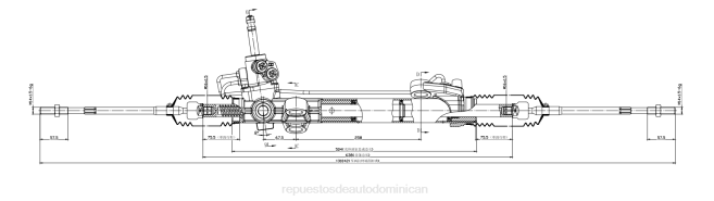 autopartes mayorista | FF8T2555 cremallera de dirección asistida 4410a064 4410a308 MITSUBISHI