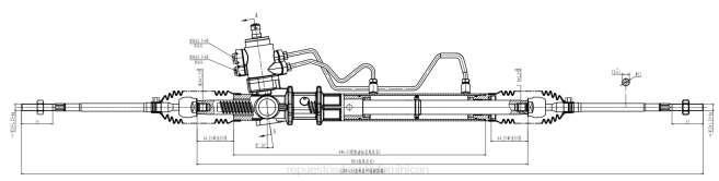 repuestos de auto Dominican | FF8T2551 cremallera de dirección asistida mb911897 MITSUBISHI