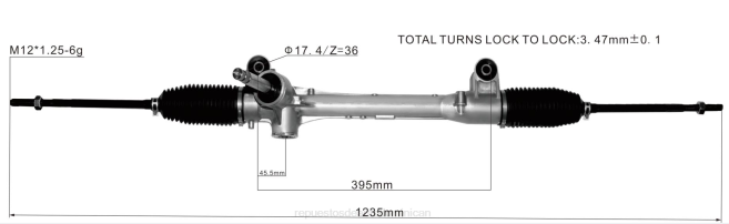 repuestos de autos | FF8T2553 cremallera de dirección asistida 4410a498 MITSUBISHI