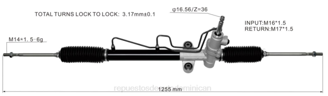 venta de repuestos motos mayorista | FF8T2547 cremallera de dirección asistida mr961356 MITSUBISHI