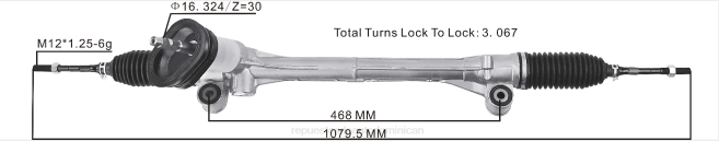 autopartes Republica Dominicana | FF8T2579 cremallera de dirección asistida 48001-5rf0a 48001-5rb0b 48001-5ee0a 71705-05900 NISSAN