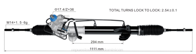 autopartes Santo Domingo | FF8T2580 cremallera de dirección asistida 49001-9n50a 49001-9n50b NISSAN