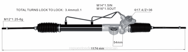 autopartes mayorista | FF8T2595 cremallera de dirección asistida 49001-wd001 NISSAN