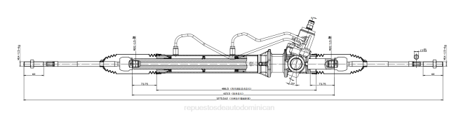 mayoristas de repuestos de auto | FF8T2564 cremallera de dirección asistida 490010w015 490010w010 NISSAN