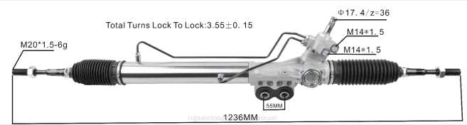 mayoristas de repuestos de auto | FF8T2574 cremallera de dirección asistida 49001-5zp0a NISSAN