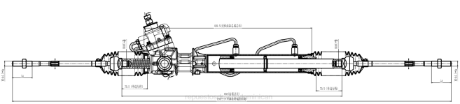 repuestos de auto Dominican | FF8T2581 cremallera de dirección asistida 49200-44u05 NISSAN