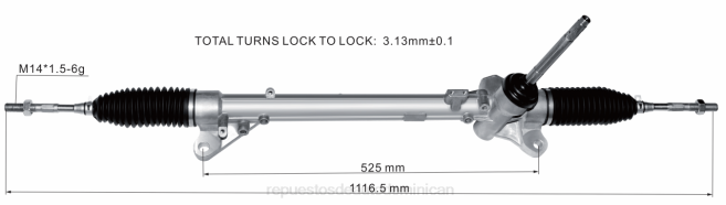 repuestos de automóviles | FF8T2572 cremallera de dirección asistida 48001-4eh0b 48001-4eh0a NISSAN