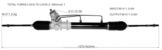 repuestos de automóviles | FF8T2602 cremallera de dirección asistida 49001-2w305 NISSAN