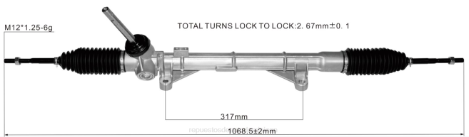 repuestos de autos | FF8T2583 cremallera de dirección asistida 48001-1ka0d 48001-1ka0b 48001-1ka0e 48001-1ka0a NISSAN