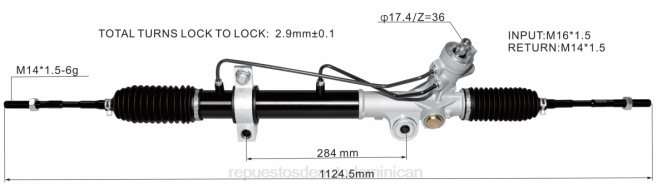 repuestos de motos mayorista | FF8T2596 cremallera de dirección asistida 49001-9y200 NISSAN