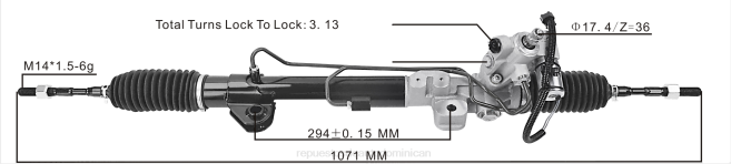 venta de repuestos motos mayorista | FF8T2597 cremallera de dirección asistida 49001-jn30a 49200-jn30a NISSAN