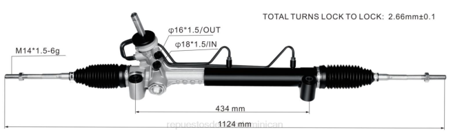 autopartes Republica Dominicana | FF8T2779 cremallera de dirección asistida 5900252 93303426 OPEL