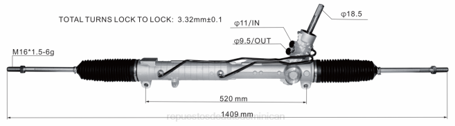 autopartes mayorista | FF8T2835 cremallera de dirección asistida lr005939 LAND ROVER