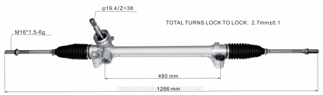 autopartes Republica Dominicana | FF8T2829 cremallera de dirección asistida 10291461 ROEWE