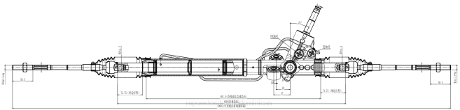 autopartes Republica Dominicana | FF8T2819 cremallera de dirección asistida 34110-aj040 SUBARU