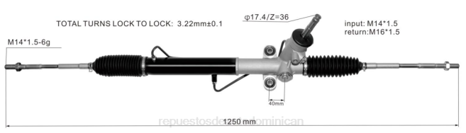 autopartes mayorista | FF8T2815 cremallera de dirección asistida 34110sc011 SUBARU