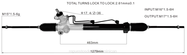 autopartes Republica Dominicana | FF8T2459 cremallera de dirección asistida 44250-48051 44250-48050 44200-48051 TOYOTA