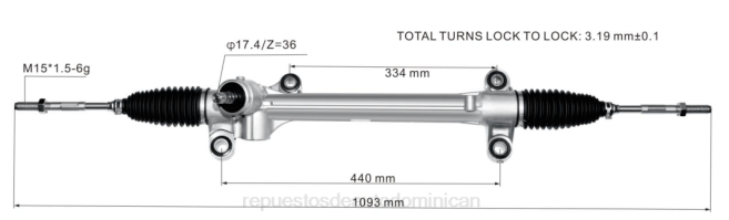 autopartes Santo Domingo | FF8T2440 Cremallera de dirección asistida 45510-02730 45510-02630 TOYOTA