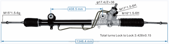 autopartes mayorista | FF8T2465 cremallera de dirección asistida 44250-04020 TOYOTA