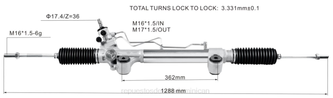 repuestos de auto Dominican | FF8T2471 Cremallera de dirección asistida 44250-0k710 44250-0k660 44250-0k820 TOYOTA