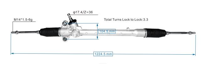 repuestos de auto Dominican | FF8T2501 cremallera de dirección asistida 45510-bz360 TOYOTA