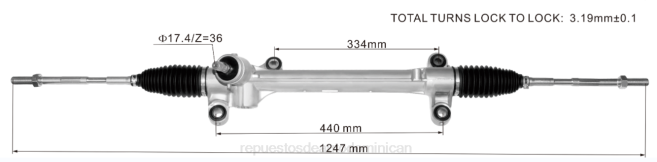 repuestos de automóviles | FF8T2442 cremallera de dirección asistida 45510-02490 TOYOTA