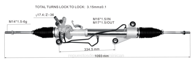 repuestos de autos | FF8T2473 cremallera de dirección asistida 44200-13021 44250-02170 TOYOTA