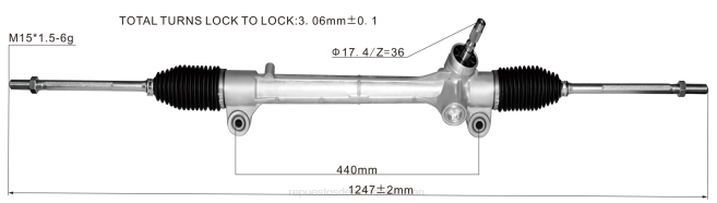 repuestos de autos | FF8T2513 cremallera de dirección asistida 45510-28141 TOYOTA