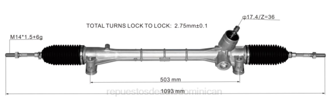 repuestos de motos mayorista | FF8T2476 cremallera de dirección asistida 45510-47060 TOYOTA