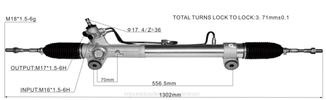 repuestos de motos mayorista | FF8T2486 cremallera de dirección asistida 44250-26610 TOYOTA