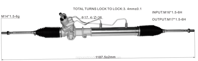 repuestos de motos mayorista | FF8T2506 cremallera de dirección asistida 44200-28210 TOYOTA