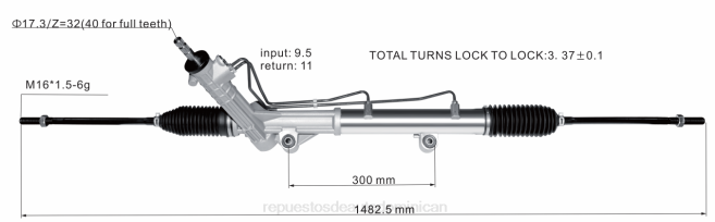 autopartes Republica Dominicana | FF8T2669 cremallera de dirección asistida 97vb3n503ba 97vb3n503aa FORD