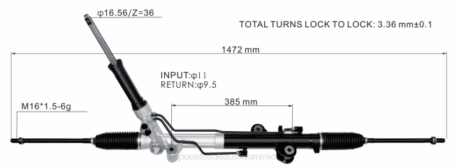 repuestos de auto Dominican | FF8T2671 cremallera de dirección asistida ck413200ae/aj FORD