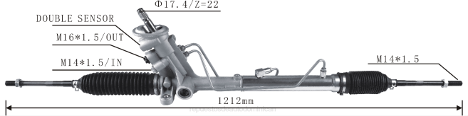 repuestos de auto Dominican | FF8T2421 cremallera de dirección asistida 6r1423055d VOLKSWAGEN